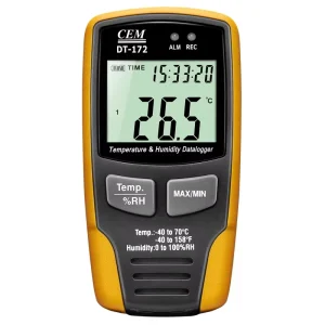 HEDAO DT 172 Temperature Humidity Data Logger 32000 Data Sound Light Alarm China Warehouse Building Lab Transportation