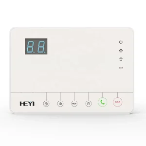 HEYI 32 Wireless 433MHz GSM 2 Wired Zones Plastic Home Alarm System with Motion Sensor Support 2G 4G APP Android iOS
