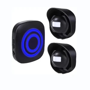 HSYhous Waterproof IP65 Wireless Door Bell Plug in Chime Store Welcome Visitor ABS Motion Sensor PIR 3 7m Detection Alarm
