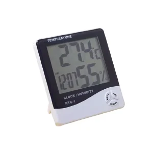 HTC-1 Large Screen Indoor Electronic Household Temperature Humidity Meter Alarm Clock