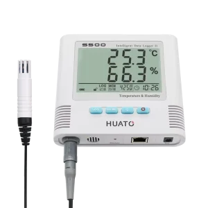 HUATO S500 EX RJ45 Cold Storge TCP IP Temperature Humidity Recorder Monitoring Real Time Warehouse Thermo Hygrometer Industrial