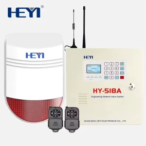 HY-518C 4G GSM IP TCP LAN Security Alarm System with Wireless Motion Sensor Metal Construction App Remote Control