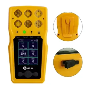 Handheld 6 in 1 Gas Detection Device with Customizable Combustible and Toxic Sensors