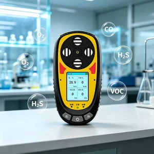 Handheld Pump 4 in 1 Chlorine (Cl2) Gas Detector for Restaurant Kitchen Gas Regulator Basement Gas Station Fueling Station