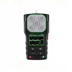 Handheld Pump-Suction 5-in-1 O2 CO H2S CO2 CFC Gas Detector for Hotels Kitchens Chemical Plants Refineries and Canteens