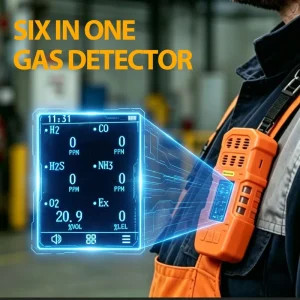 Handheld Smart 6-in-1 Rechargeable Digital Leak Detector CO2 VOC ATEX Industrial Safety