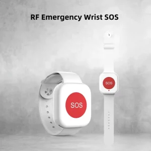 Heath Care Elder Emergency Call Button One Touch Wireless Portable SOS Alarm Wristband with Detachable Strap