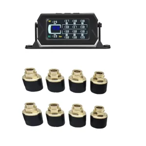 Heavy-Duty 12-Wheel Truck and RV TPMS Sensor 433.92 MHz Tire Pressure Monitoring System for Trailer Tyres
