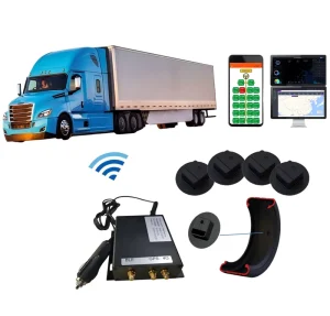 Heavy-Duty Real-Time TPMS with GPS Tracking, Internal Tire Pressure Monitor for Trucks and Buses, T-Box Compatible