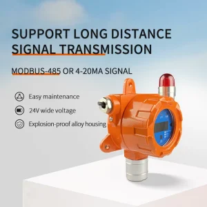 High Accuracy Fixed Chlorine CL2 Gas Detector with Sound and Light Alarm for Industrial Safety Monitoring