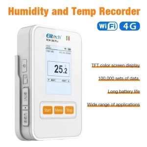 High Accuracy WiFi 4G Data Logger Remote Monitoring Temperature Humidity Recorder for Storage Environment Tracking