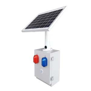 High Decibel 20Watt Waterproof IP65 Strobe PIR Solar Energy Warning Siren Audible and Visual Alarm