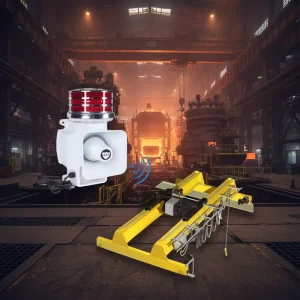 High Power Portable 2000m Range Siren Alarm System Industrial Audible & Visual Crane Alarm with Strobe Light Emergency Alert