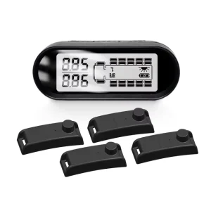 High Precision Digital TPMS with Visual and Audible Alerts for Pressure Temperature Leakage