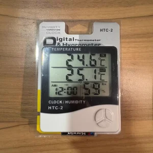 High Quality Indoor Outdoor Temperature Humidity Meter Alarm Clock Dual Temperature Display Electronic Thermometer 2