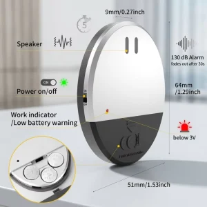 High-Sensitivity Vibration Alarm Sensor for Home and Office Doors and Windows