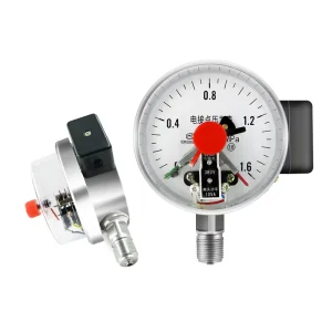High Temperature Resistant Electric Contact Pressure Gauge Upper and Lower Limits Control Steam Boiler Switch