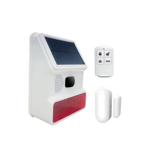 Home Alarm System 433MHz Portable Waterproof Outdoor Wireless High Decibel Loudness Solar Power Strobe Siren Burglar GSM Alarm