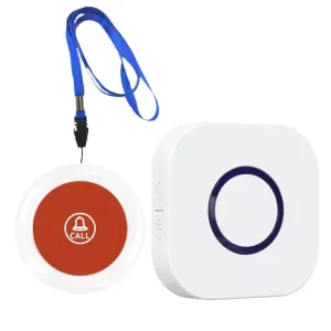 Home Elderly Care Alarm System, Caregiver Pager, Nurse Call Wireless SOS Alarm Kit, Panic Button for Elderly