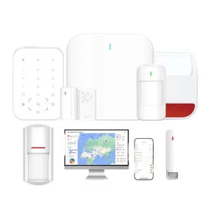 Home Intrusion Security Alarm System 4G WiFi App Remote Control Motion Detector Sensor ABS 800m Detection Range