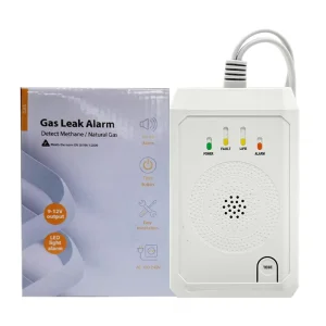 Home Kitchen Cooking Gas Leak Detector SGS EN50194 Gas Alarm with 12V Solenoid Valve