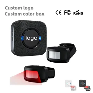 Home PIR Motion Sensor Receiver Alarm with SOS Function Portable Wireless 10m Detection Range for Elderly and Dementia Patients