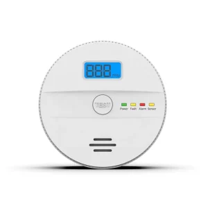 Home Safety Battery Power Toxic CO Gas Sensing Detectors Monoxice Carbon Warning Alarm Carbon Monoxide Detector with LCD Display