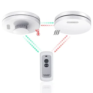 Home Security System Wireless Smoke Alarm Detector Digital Remote Control Manufacturer Supply