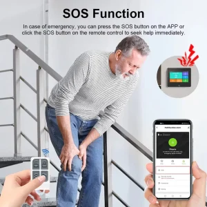 Home Smart Anti theft Alarm Kit GSM SMS & WiFi Dual Alarm Compatible All Tuya Smart Devices Scene Linkage