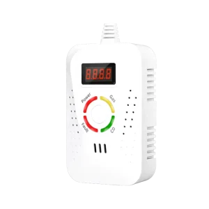 Home Use CO CH4 Gas Combination Alarm Combustible LPG Natural Gas & Carbon Monoxide Detectors with 9V Battery Slot