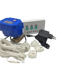 Home Water Leak Detector Alarm with 1/2″ 3/4″ 1″ Brass Motorized Valve