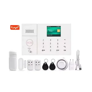 Home Wireless Wired Alarm Tuya Application Smart Home Life Safety System WiFi GSM Home Alarm System
