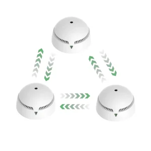 Hot Selling Interlinked Smoke Alarms with Built in 10 Years Battery and EN14604