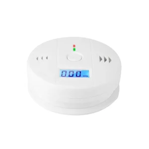 Household Battery-Powered Carbon Monoxide Detector with LCD Display