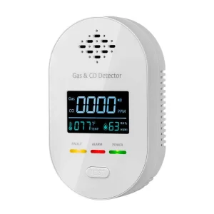 Household CO Detector with Real Time Carbon Monoxide Temperature & Humidity Sensors LCD Display Alarm 2 Year Warranty