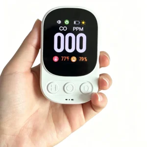 Household Carbon Monoxide Detector with Air Quality Detection and 3-in-1 Gas Alarm