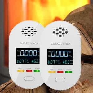 Household Combustible Gas and CO Detector for LPG and Methane 0-10000 ppm CH4/LPG Range 0-999 ppm CO -10C to 55C