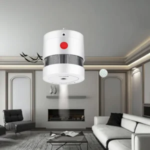 Household Smoke and Gas Alarm, Independent Battery-Free Fire Alarm for Kitchen and Home Safety