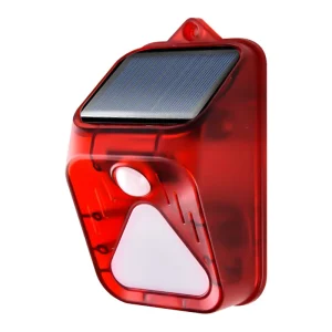 Household Solar Alarm Solar Garden Lamp Outdoor Human Body Induction Wall Lamp Audible and Visual Alarm Lighting