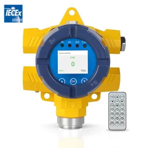 IECEx Fixed Industrial Toxic and Combustible Gas Leak Detector with Laser Sensor, Stainless Steel, Sound and Light Alarm