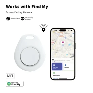 IOS MFI Mobile Phone App Luggage Anti Lost Position Tracking Device Mini Find My Tag Locator GPS Tracker Satellite Key Finder