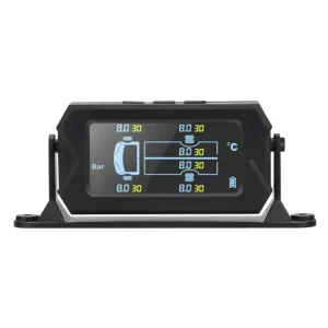 IP67 Waterproof TPMS Tire Pressure Monitoring System for 6 Wheel Trucks with 116 PSI 217 PSI Options USB and Solar Internal Sensors