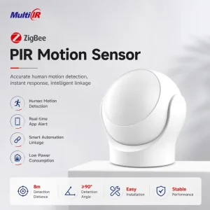 IR100 Zigbee PIR Motion Sensor Human Occupancy Detector, Zigbee 3.0