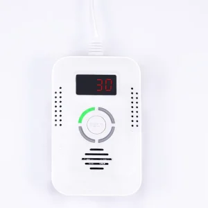Independent LED Display Kitchen Alarm System Combustible Gas Leak Detector For LP Gas