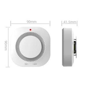 Independent Smoke Detector Fire Sensor with Audible Visual Alarm for Indoor