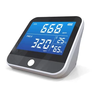Indoor CO2 Air Quality Monitor with Alarm and PM1.0 PM2.5 PM10 Dust Detection