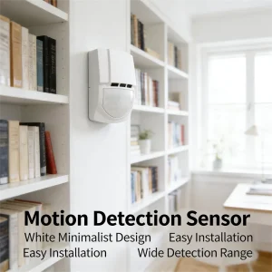 Indoor PIR Motion Detector with Adjustable Sensitivity and Anti-White-Light Design