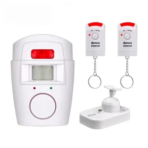Indoor PIR Motion Sensor Detector Alarm with Remote Control for Home Security
