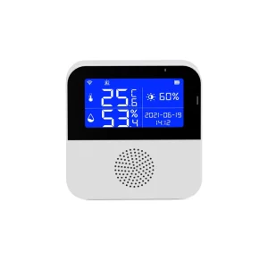 Indoor WiFi Thermometer and Humidity Sensor with LCD Display and Alarm