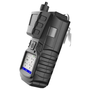 Industrial 4-Gas Combustible Gas Leak Monitor and Analyzer with Pump Alarms